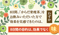 健康食品・化粧品販売会社様　A4・4P DMデザイン